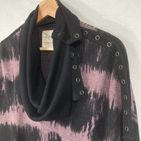 Raw Earth Wild Sky Flame Junction Cowl Neck Sweatshirt Small - Picture 4 of 9